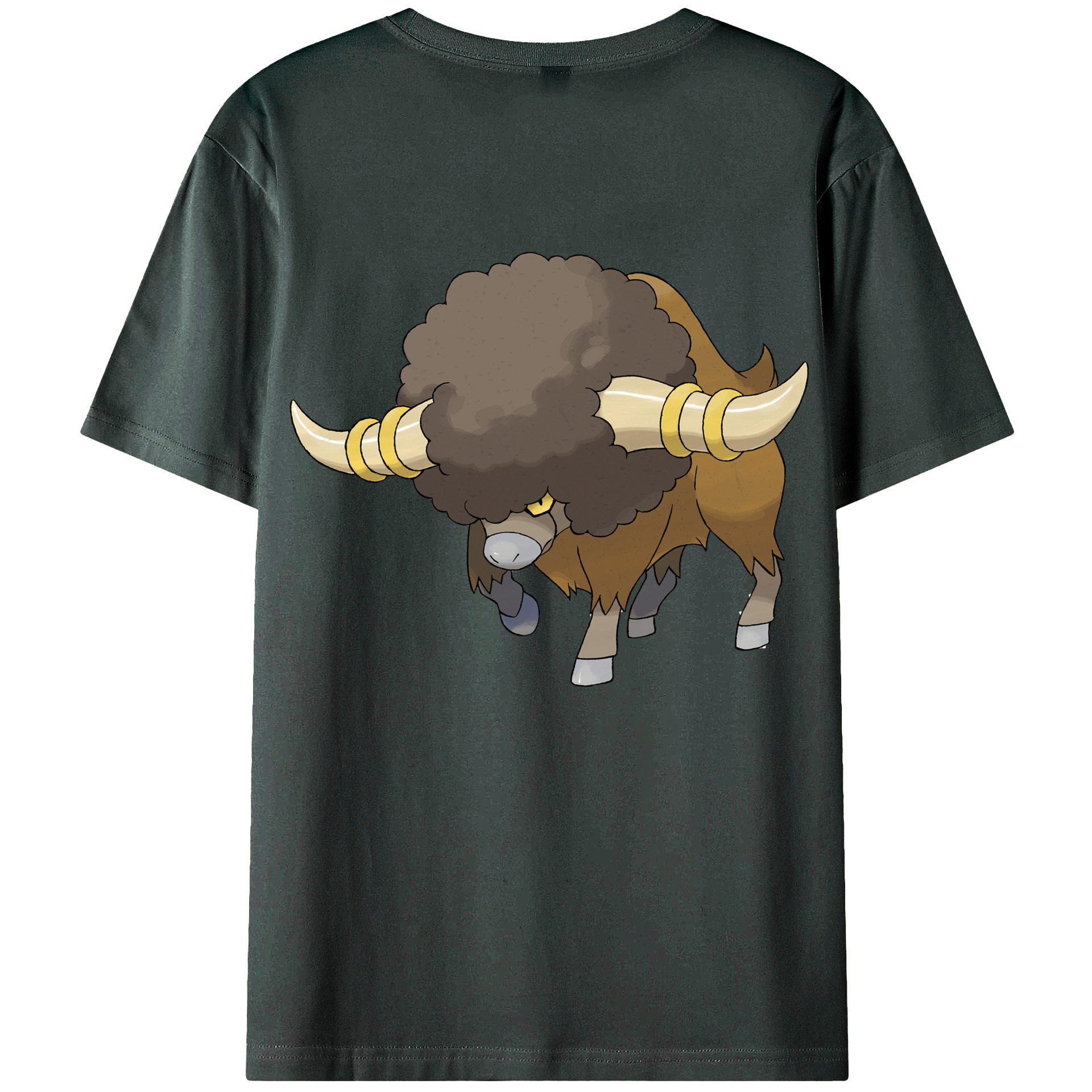 （画像用） ポケットモンスター Pokémon 綿100％ メンズ半袖Tシャツ（バックプリント） 通気性